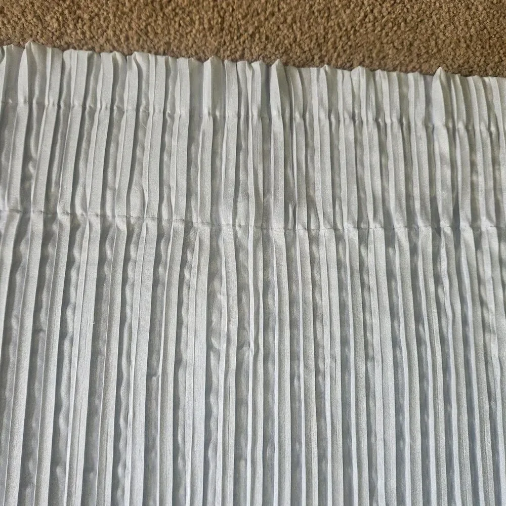 Pleated Gray Polyester Valance by Biltmore Wedgewood Pattern 82